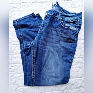 ZCO Embroidered Embellished Denim Skinny Sz. 18